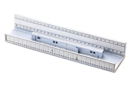 ruler on a white