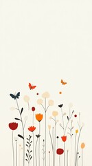 Cute Floral Birthday Card Design for Mom