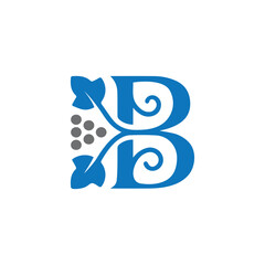 b logo vector template, initial b letter logo design vector template, b icon, b symbol, b vector design for business.