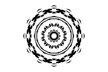 Elegant Black and White Flower Design Highlighting Intricate Patterns and Refined Details
