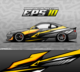 Livery Car Wrap Design Vector