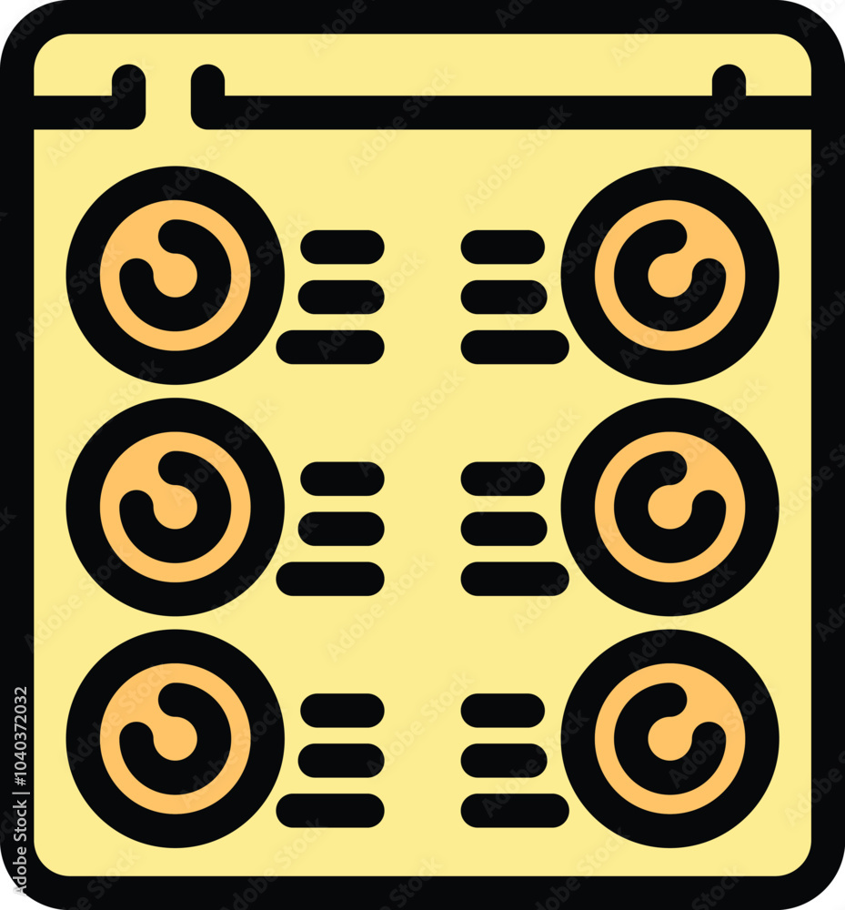 Poster this vector illustration depicts a web page displaying the results of an online voting platform, wit