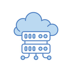 Cloud Server vector icon