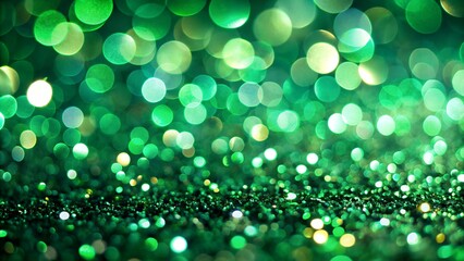 Obraz premium A shiny blurred background in emerald green, offering a sleek and modern visual for creative designs.