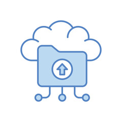 Cloud Uploading vector icon