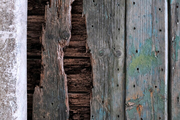 Old wooden door details