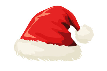 vector Santa Claus hat on white background