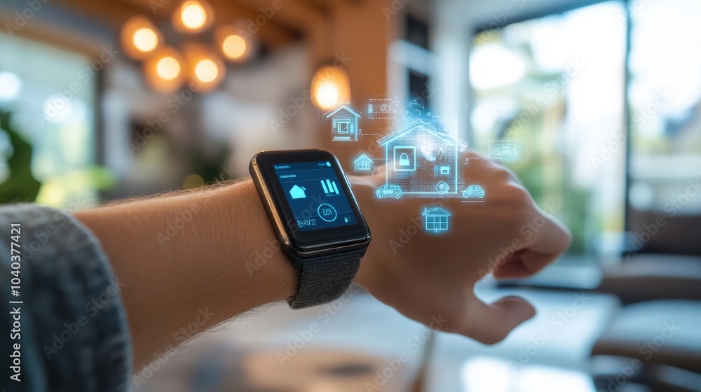 Poster exploring the integration of smart technology in everyday life a close look at a smartwatch controll