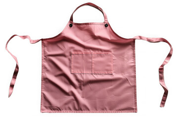 Pink Bib Apron isolated on transparent background, png file, no background png file