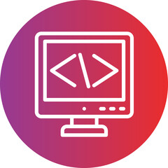 Code vector icon style