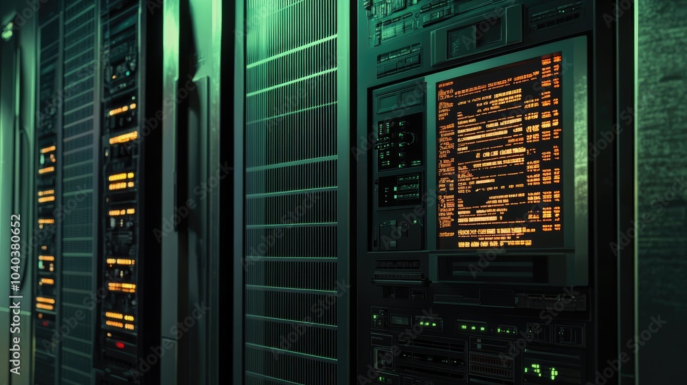 Poster exploring the intricacies of modern data centers a glimpse into high-tech infrastructure and its rol