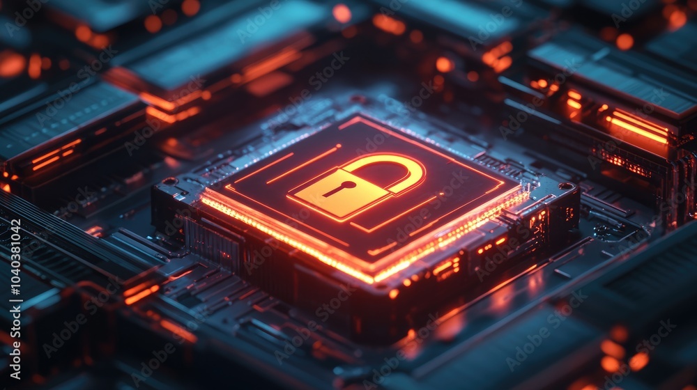 Poster exploring the intricacies of cybersecurity the role of technology in safeguarding digital assets