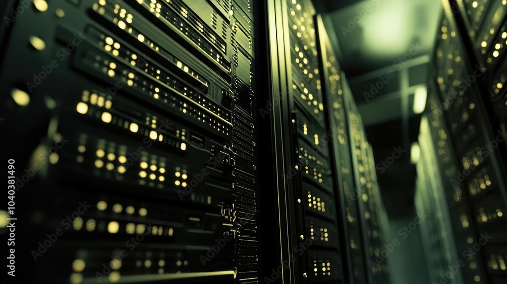 Poster exploring the intricacies of data centers a glimpse into modern technology infrastructure