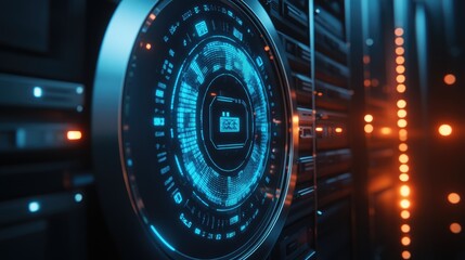 Futuristic data hub a glimpse into next-gen technology and digital infrastructure