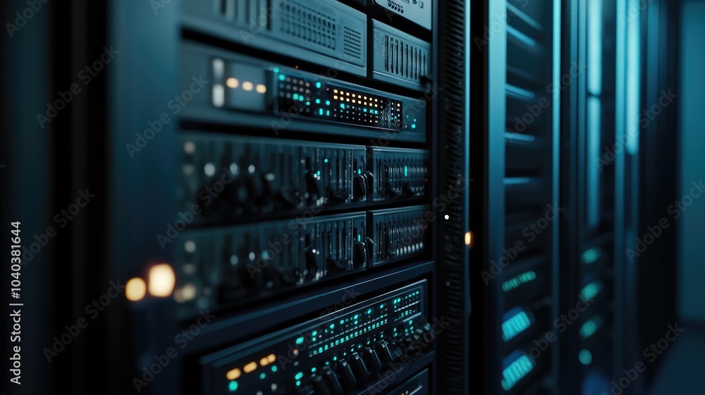 Poster exploring the intricacies of modern data centers a deep dive into server technology and infrastructu