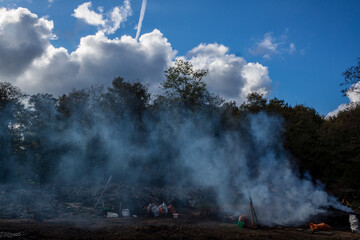 Traditional Way of Charcoal Production in a Forest of Black Sea Mountains, Turkey