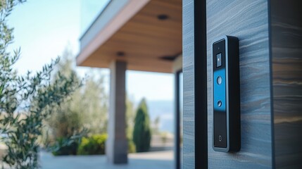Modern smart doorbell enhancing home security and convenience with innovative technology