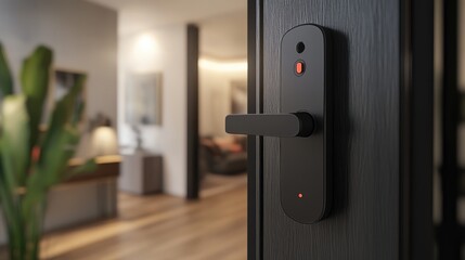 Smart door lock technology enhancing home security with modern innovations and design