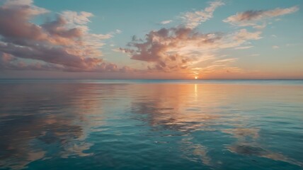 Obraz premium Beautiful sea views with charming sky colors.