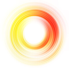 Colorful radial motion effect. Abstract rounded background. Color curves and sphere.