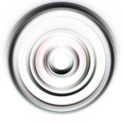 Colorful radial motion effect. Abstract rounded background. Color curves and sphere.