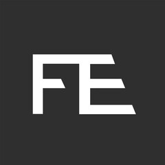 Initial Letter FE Logo Design Outstanding Creative Modern Symbol Sign