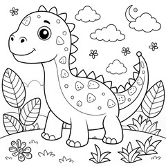 adorable-coloring-pages-dino-edition