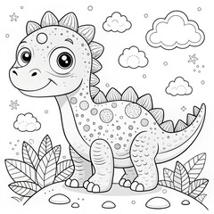 adorable-coloring-pages-dino-edition