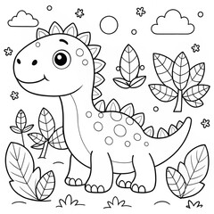 adorable-coloring-pages-dino-edition