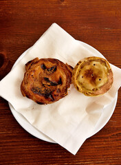 Pasteis de Nata typical sweet from the Algarve Portugal