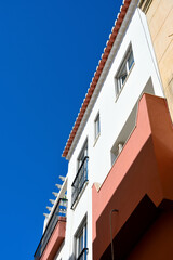 characteristic houses in lagos algarve portugal
