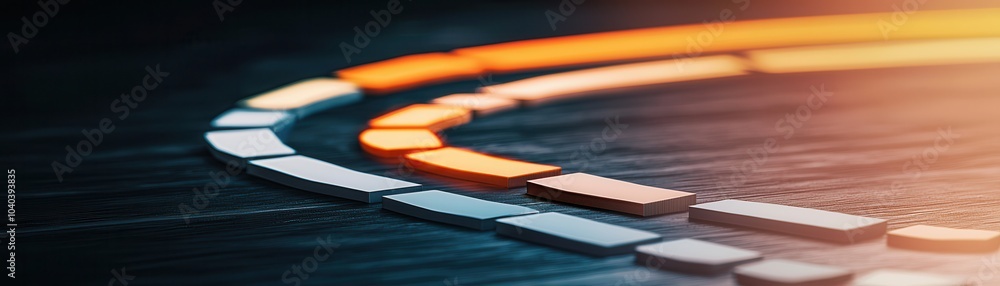 Poster a close-up view of colorful, circular patterns on a dark surface, highlighting vibrant segments and 