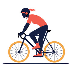 Obraz premium person riding a bike