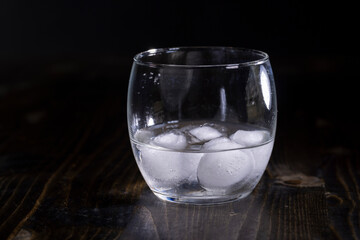 cold mineral water with a lot of gases and bubbles