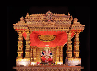 Lord Ganesha, is one of the best-known and most worshiped god in the Hindu temple, religion lord...