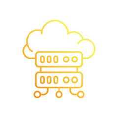 Cloud Server vector icon