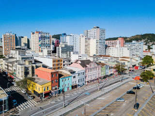 Florianópolis - aerial view of the historic center of Florianópolis