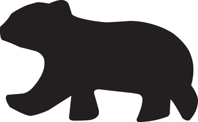 bear silhouette vector