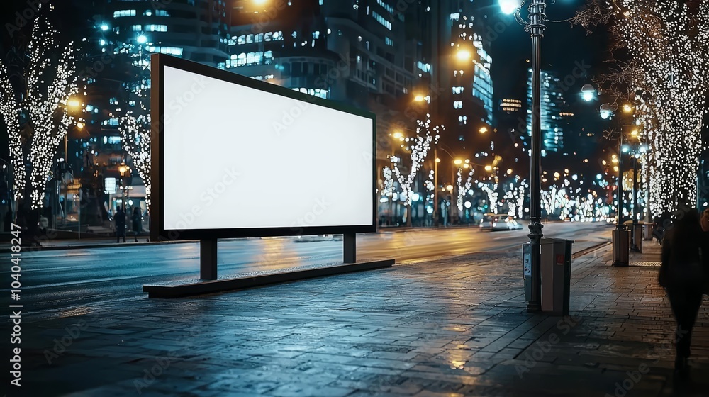 Poster hyper realistic photo of display blank clean screen or signboard mockup for offers or advertisement 