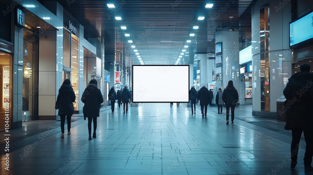 Poster hyper realistic photo of display blank clean screen or signboard mockup for offers or advertisement 