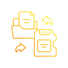 Folder Backup vector icon