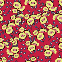 Beautiful Flower Pattern, Floral Seamless Digital Design,Watercolor Textile Allover Abstract Design.On Background