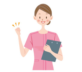 看護師のイラスト　美容　エステシャン