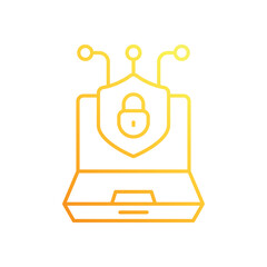 Laptop Security vector icon