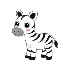 A cute baby zebra carton
