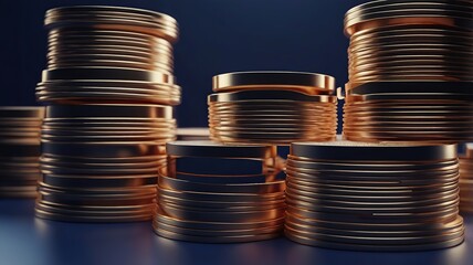 stacks of coins