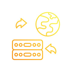Network Hosting vector icon