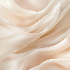 Obraz premium Wavy light fabric, abstract wallpaper