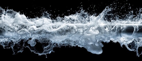 Turbulent Water Flow From High Pressure Pipe