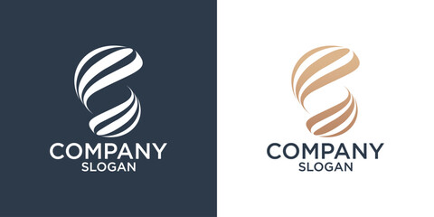 letter b abstract geometry logo design vector